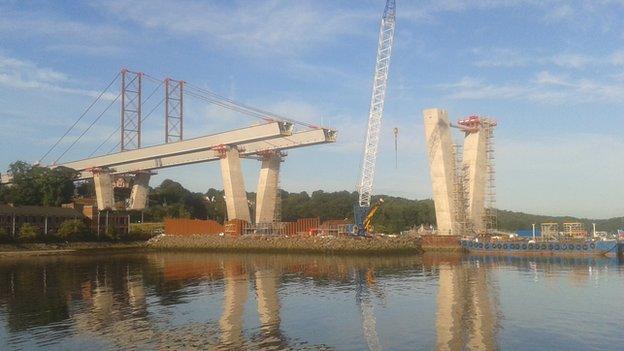 Building Queensferry Crossing Pic: Jim Martin