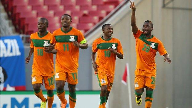 Zambia players