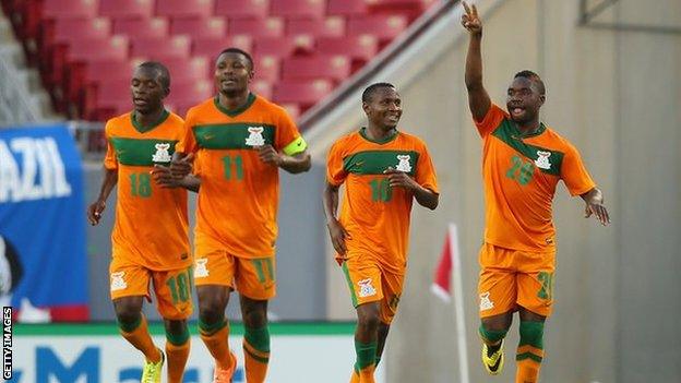 Zambia players