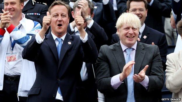 David Cameron and Boris Johnson