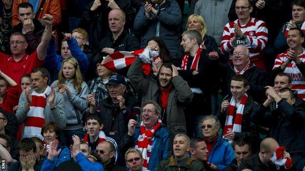 Hamilton Accies fans