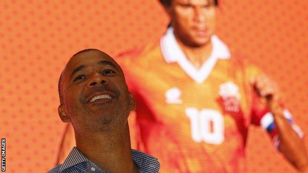 Former Dutch footballer Ruud Gullit