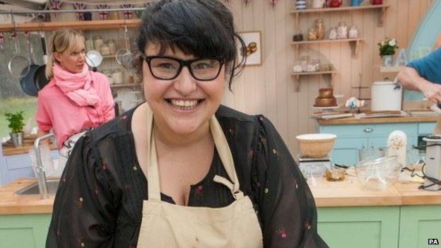 Clare Goodwin in Great British Bake Off