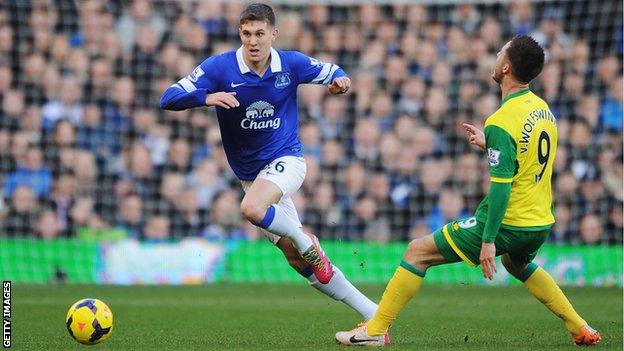 John Stones (left) and Ricky van Wolfswinkel