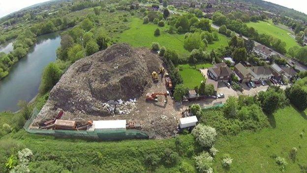A giant pile of rubbish in Orpington