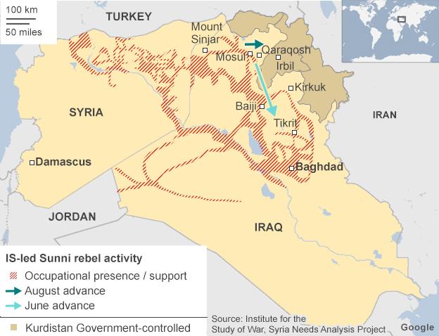Map of Iraq