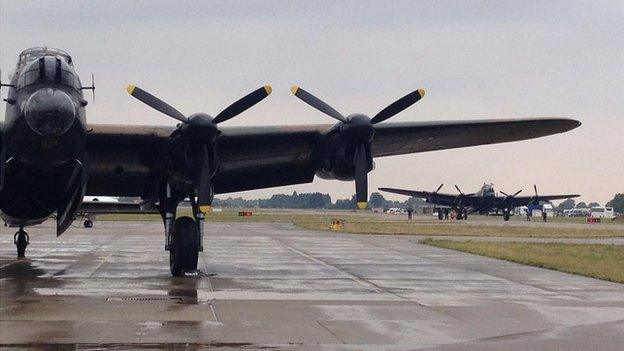 Two Lancasters