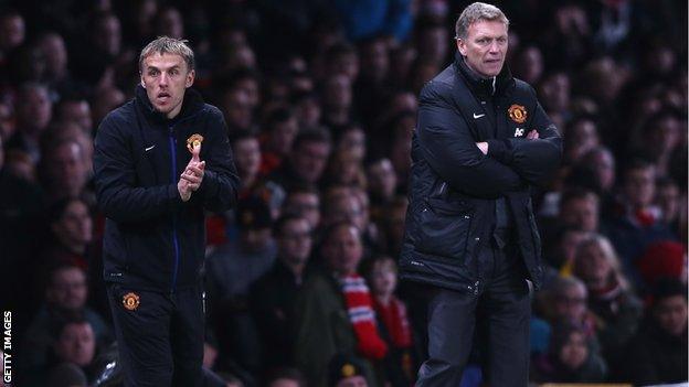 Phil Neville and David Moyes