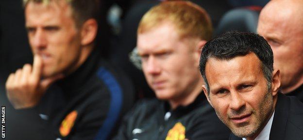 Phil Neville, Paul Scholes and Ryan Giggs