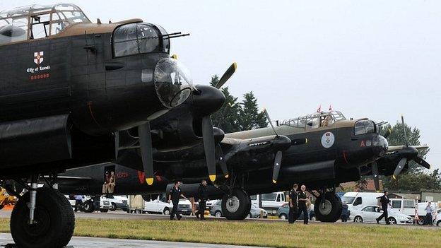 Two Lancasters