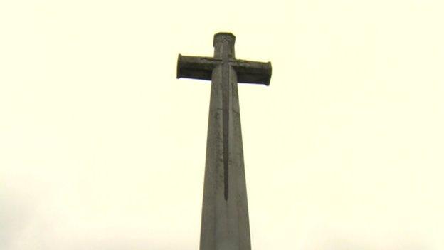 The Cross of Sacrifice at Belfast City Cemetery