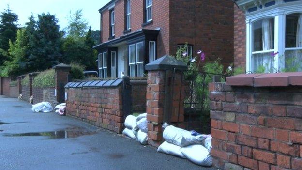 Flood waters receded