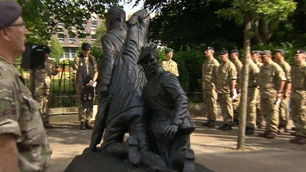 Service at Chavasse memorial