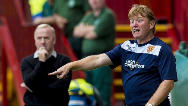 Motherwell manager Stuart McCall