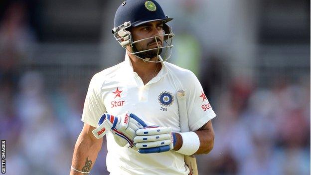 Virat Kohli has scored only 108 runs in eight innings in the series