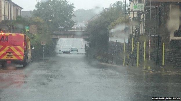 Flooding in Cardiff