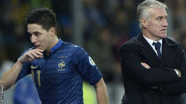 Samir Nasri and Didier Deschamps