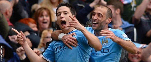 Samir Nasri and Pablo Zabaleta