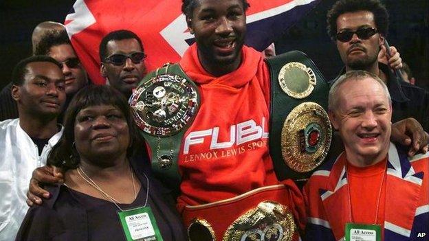 Lennox Lewis and Frank Maloney in 2000