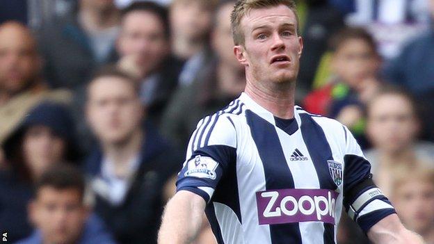 West Bromwich Albion's Chris Brunt