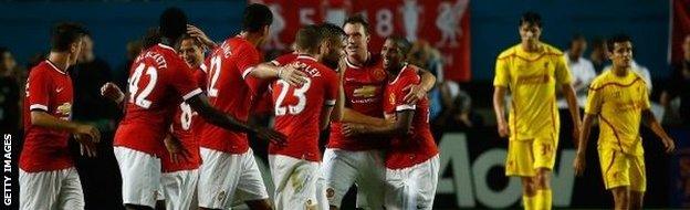 Manchester United beat Liverpool in a pre-season friendly