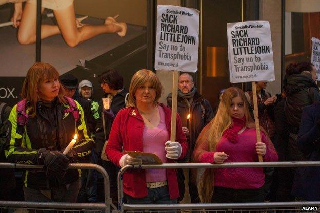 Protest outside the Daily Mail