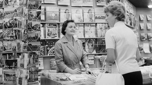 1960s newsagent