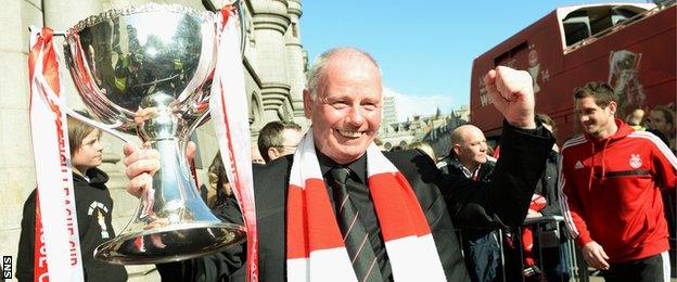 Stewart Milne saw Aberdeen lift the League Cup in March for the first time since 1995.