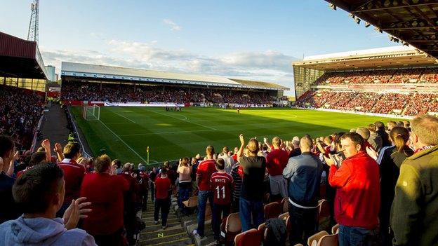 Aberdeen hope to move from Pittodrie to a new ground by 2017.