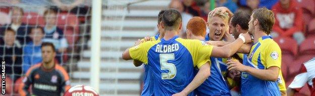 Accrington celebrate