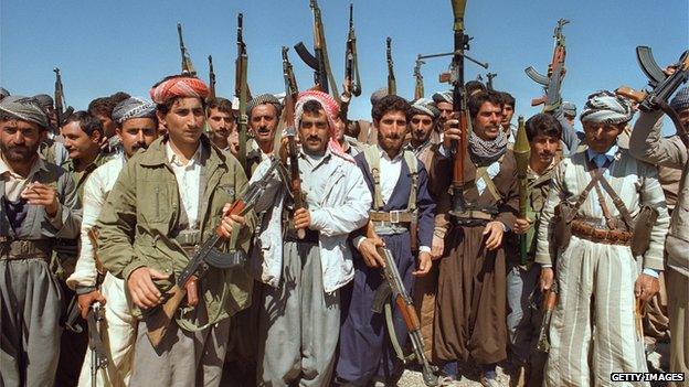 1991 Kurdish Peshmerga soldiers