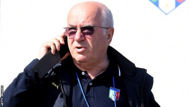 Newly-elected FIGC president Carlo Tavecchio