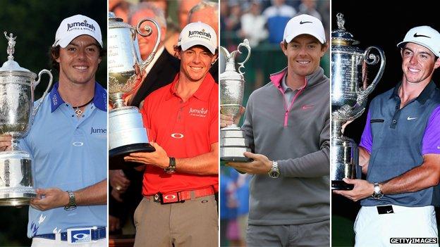 Rory McIlroy through the majors