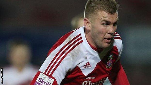 Wrexham striker Andy Bishop