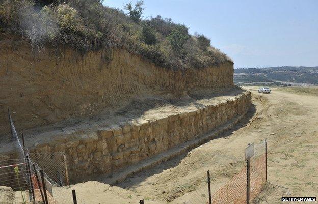 Burial site at Amphipolis 600km north of Athens