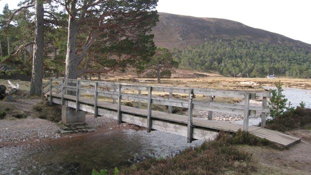 Footbridge at Derry Burn