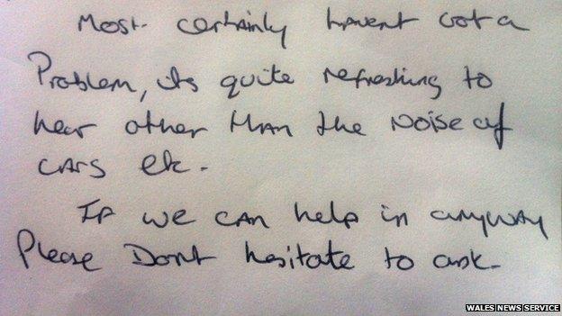 Letter of support for Bomper the cockerel