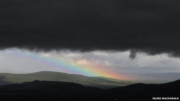 Rainbow over the Cairngorms