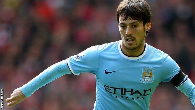 Manchester City playmaker David Silva