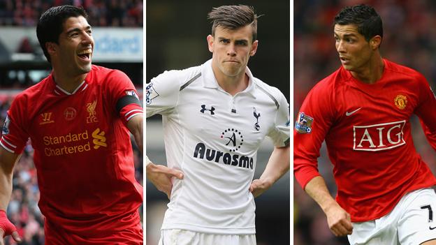 Luis Suarez, Gareth Bale and Cristiano Ronaldo