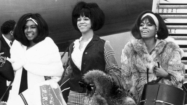 The Supremes in 1965: (l to r) Mary Wilson, Florence Ballard and Diana Ross