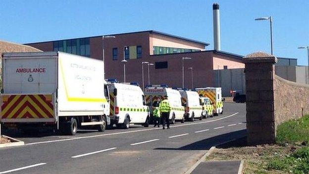 Emergency services at HMP Grampian