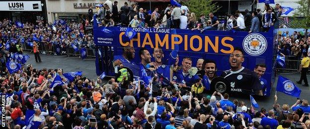 Leicester bus parade