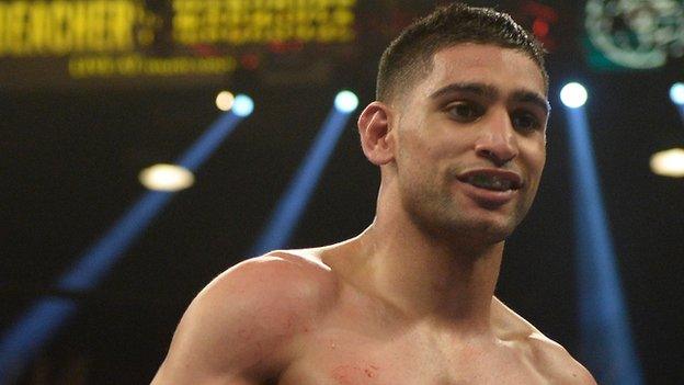 Former world champion Amir Khan