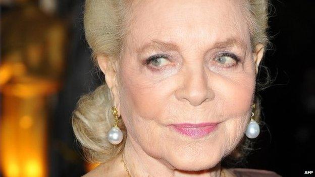 Actress Lauren Bacall