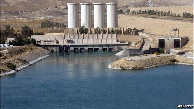 Mosul dam in Northern Iraq (file picture)