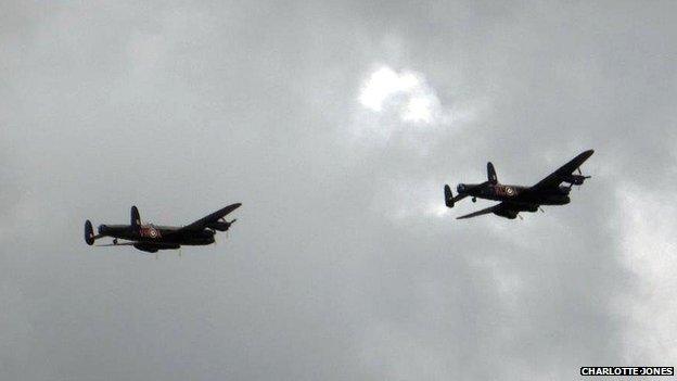 Two Lancasters