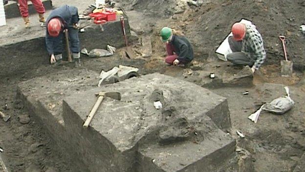 Excavation work on West Runton elephant site