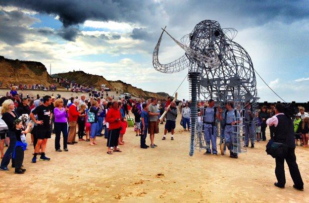 Plywood replica of the West Runton elephant