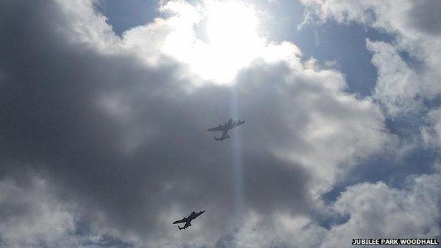 Two Lancasters